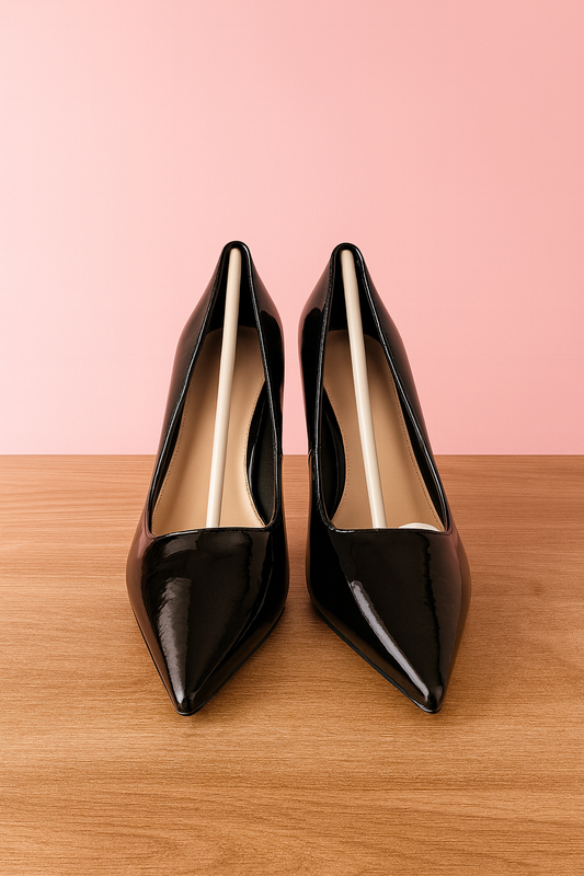 Classic Black Patent Pointed-Toe Heels – Elegant Everyday & Evening Pumps