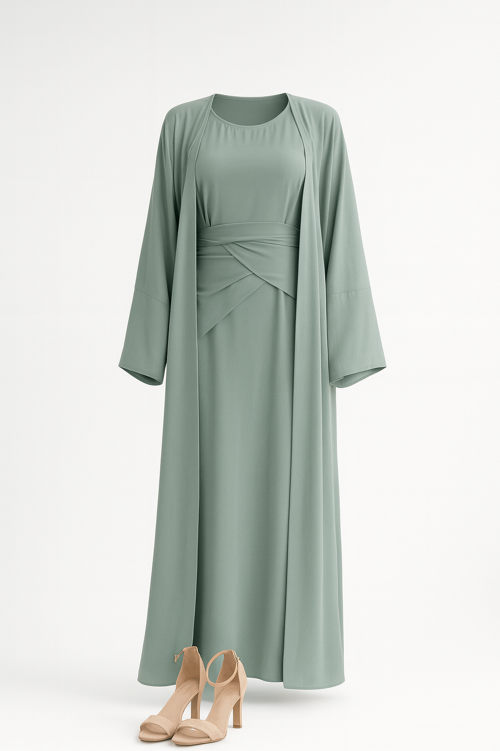 https://stay-humble-n-kind.myshopify.com/products/sage-green-three-piece-abaya-set-modest-open-abaya-with-dress-skirt-xl